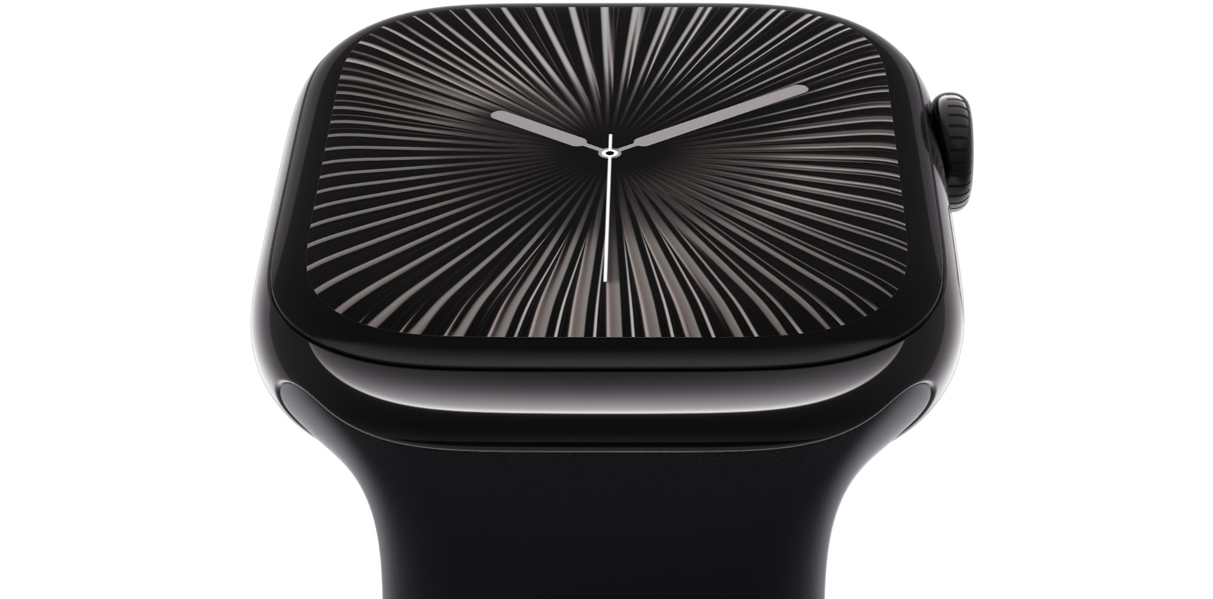 A closeup of the screen of Apple?Watch Series?10.