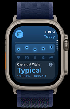 Appen Vitalparametre med sundhedsm?linger for en person.