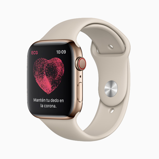 La app ECG muestra la clasificación Ritmo sinusal en el iPhone y el Apple Watch.