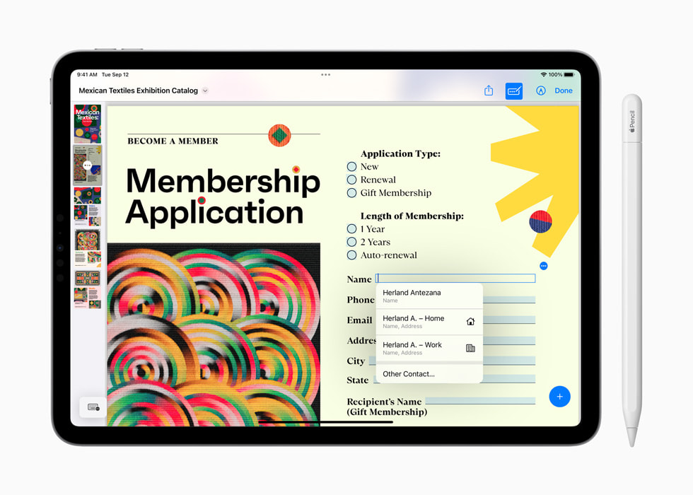 ???? ??????? ????????? ??????? ?????? PDF ?? ???? iPadOS 17.