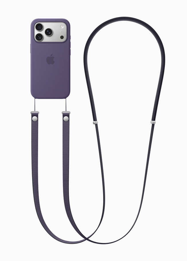iPhone 17 Pro shown in the purple Crossbody Strap.