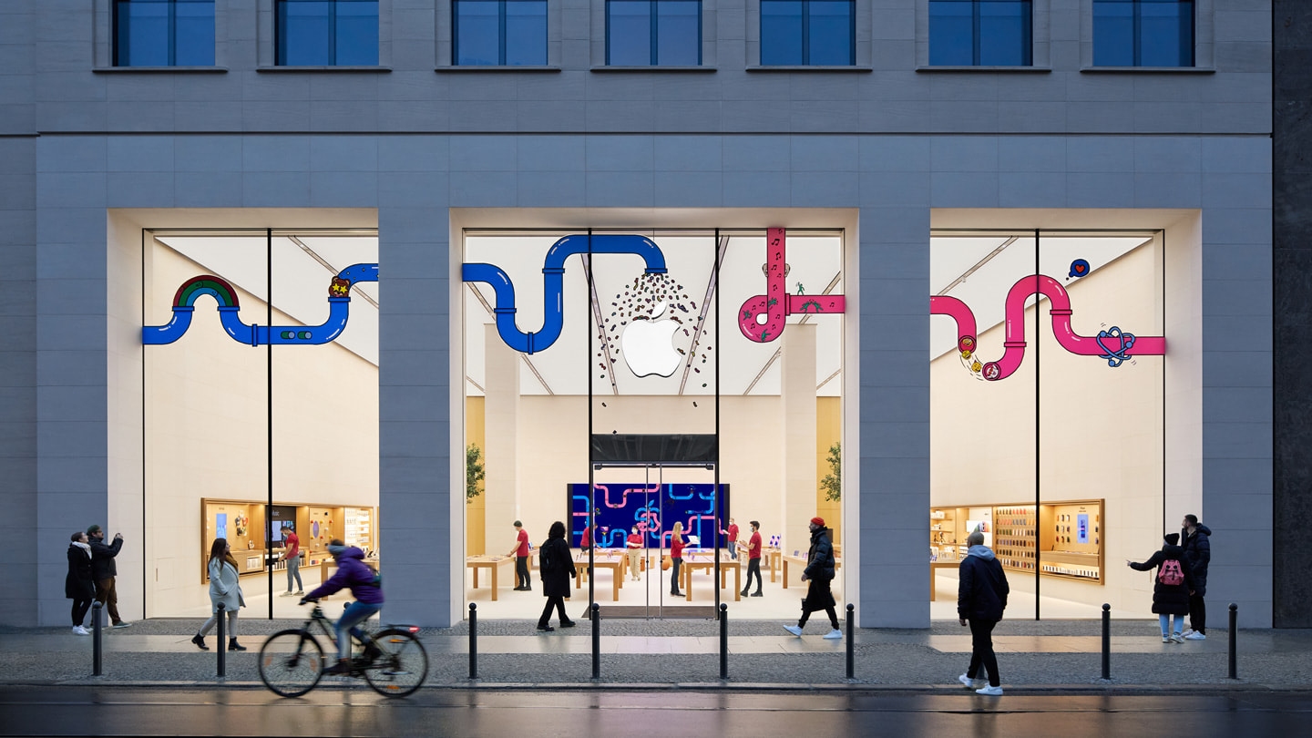 La entrada a Apple Rosenthaler Stra?e.