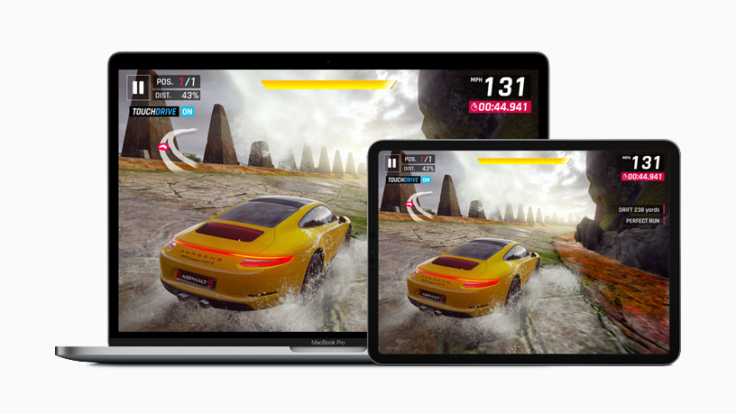 iPad ve MacBook Pro’da yar?? oyunu “Asphalt 9: Legends” g?rülüyor.