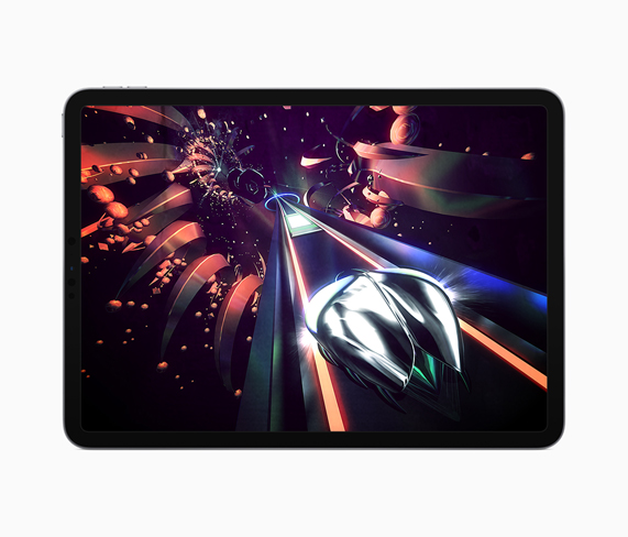 iPad ekran?nda “Thumper” oyunu.