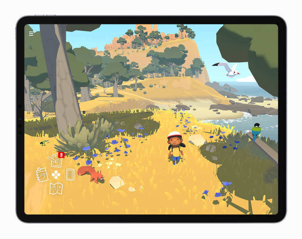 iPad Pro’da “Alba” oyunu g?steriliyor.