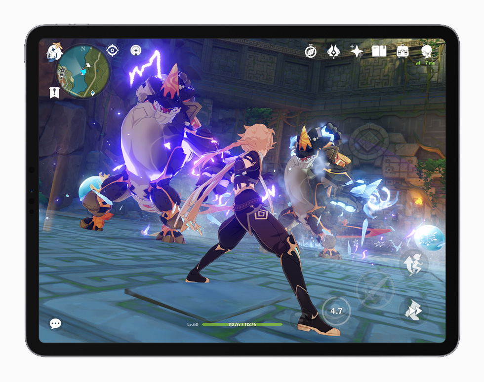 iPad Pro’da “Genshin Impact” oyunu g?steriliyor.