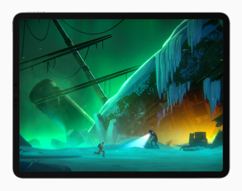 iPad Pro’da “Little Orpheus” oyunu g?steriliyor.