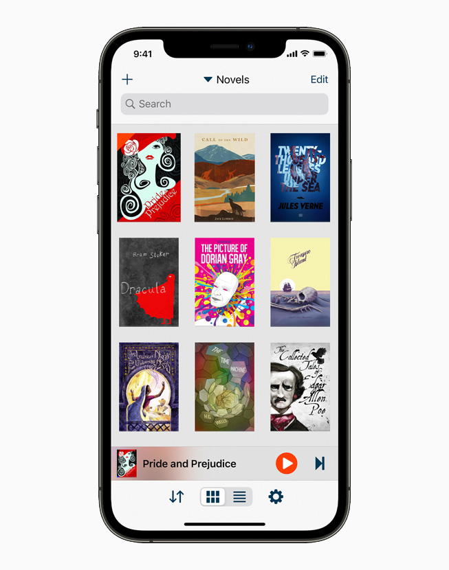 iPhone 12 Pro’da Voice Dream Reader uygulamas? g?steriliyor.