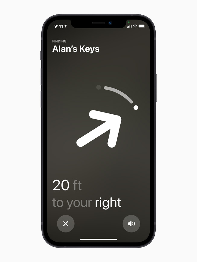 iPhone 12 ekran?nda AirTag ile Tam Konum Bulma.