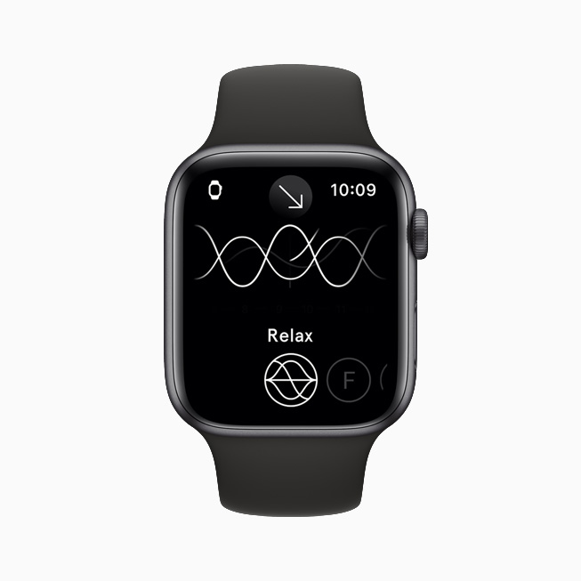 Apple Watch Series 6’daki Endel uygulamas? Relax modunda.