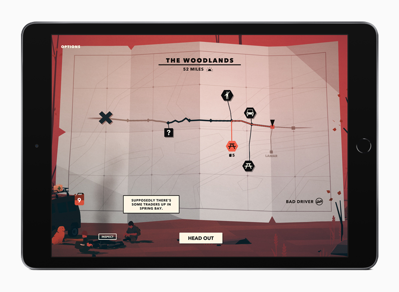 ????? ??? "Overland" ?????? ??? iPad.