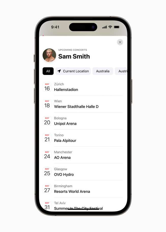 ???? ???? ???????? ????????? ?? Set?Lists ??? Apple?Music ?????? ??? iPhone?14?Pro.