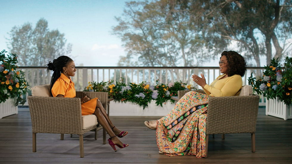 Amanda Gorman and Oprah Winfrey. 