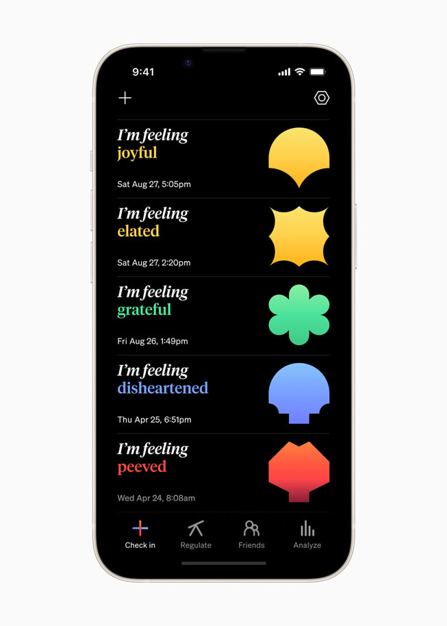 Kültürel Etki kategorisinde ?dül kazanan How We Feel uygulamas?ndan bir g?rsel.