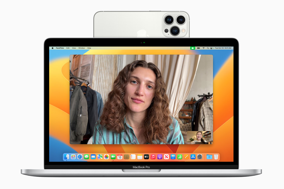 Camera Th?ng Su?t ???c hi?n th? trên macOS Ventura trên MacBook Pro.