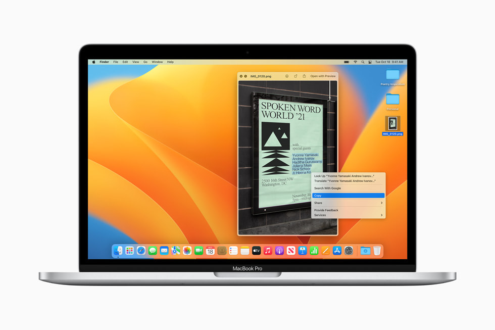 V?n B?n Tr?c Ti?p ???c hi?n th? trên MacBook Pro.