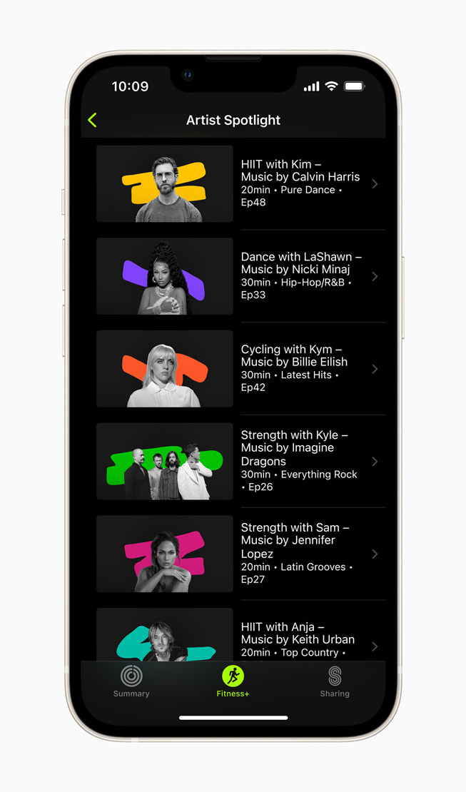 ???? iPhone ???? ??? ?????? ?????? ????? Artist Spotlight ?????? ??? ?? +Fitness.