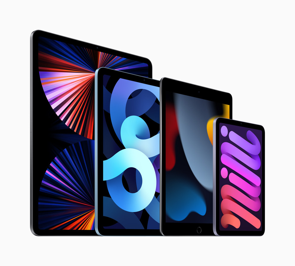 Yeni iPad, iPad?Pro, yeni iPad?mini ve iPad?Air’i de i?eren tam iPad serisi. 