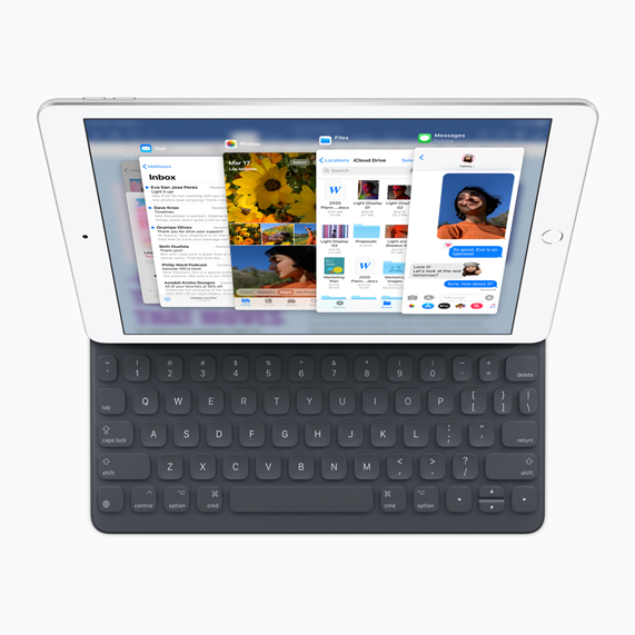 iPad ???? ???? Slide Over ??? ??????.
