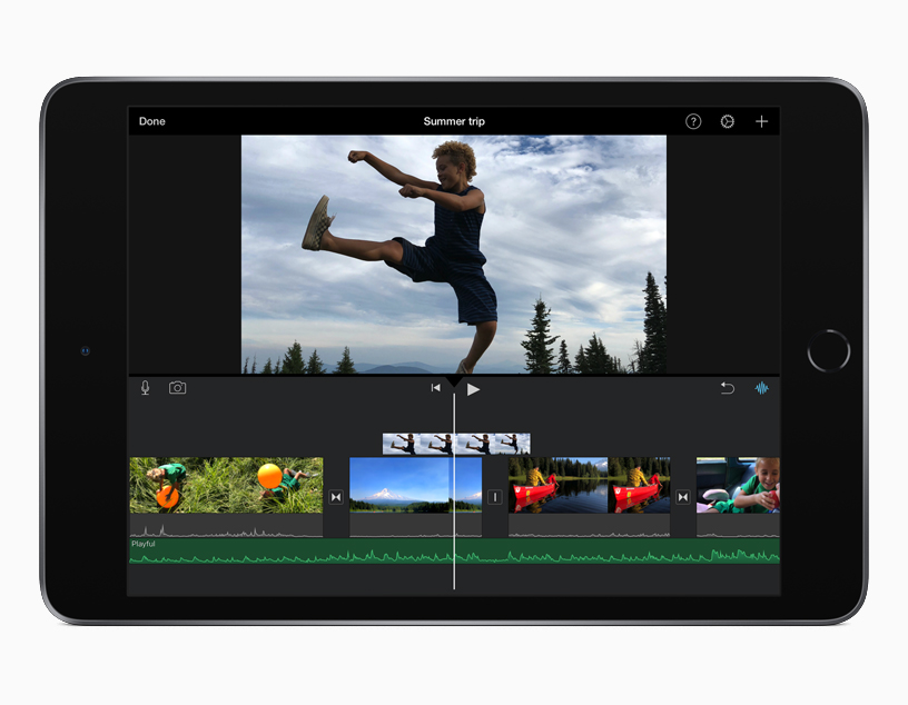 iPad mini’deki iMovie iOS uygulamas?.