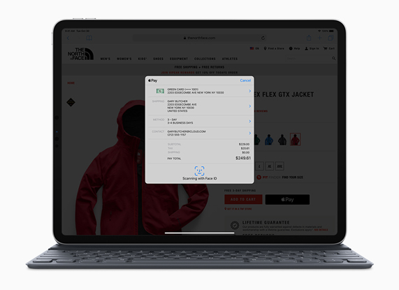 iPad Pro’da Apple Pay ekran?.