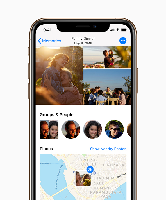 Foto?raflar? g?steren iPhone Xs. 