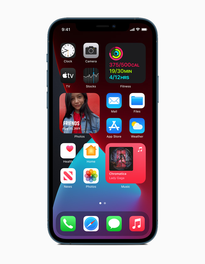 iPhone 12 Pro’da bir Ana Ekran sayfas? g?rüntüleniyor.