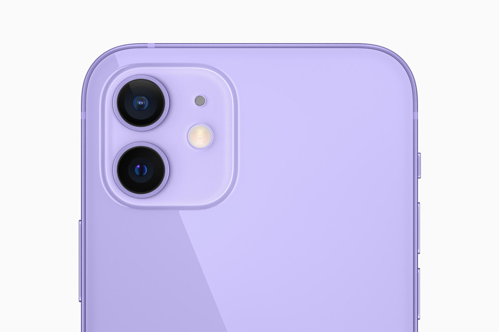 Mor iPhone 12’deki ?ift kamera sistemi.