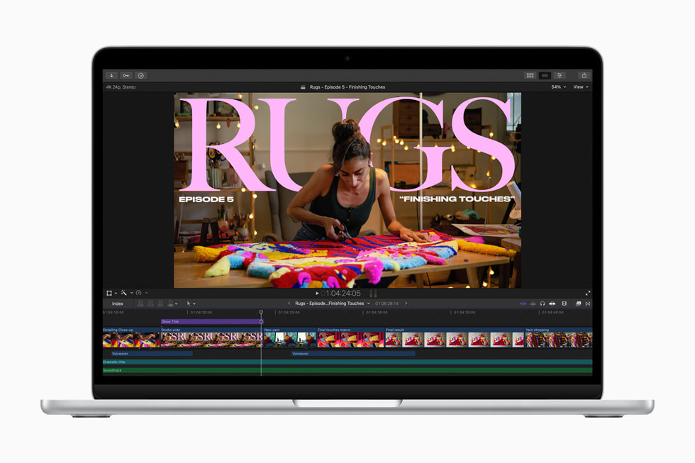 Gümü? MacBook Air’de Final Cut Pro ile video düzenleme.