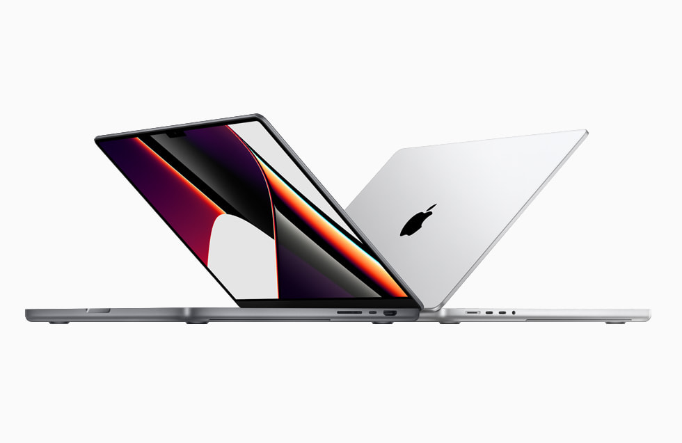 MacBook?Pro, yeni M1?Pro ve M1?Max ?iplerle birlikte g?steriliyor.
