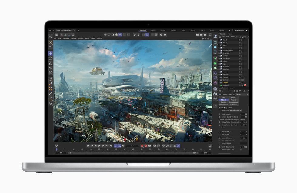 MacBook Pro ekran?nda bir profesyonel animasyon düzenleme i? ak??? g?steriliyor.