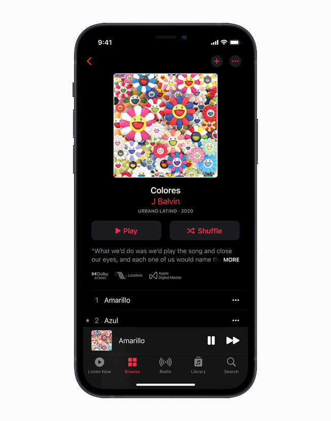 iPhone 12 ekran?nda Apple Music