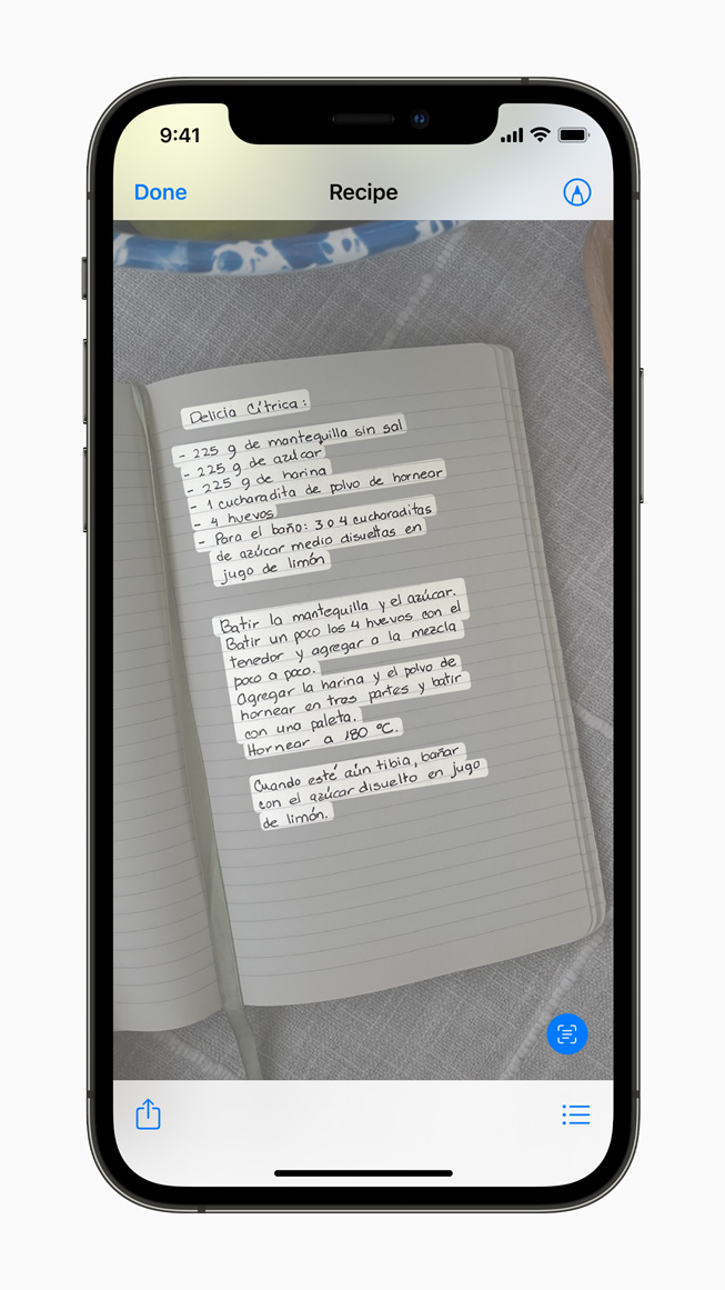 iPhone 12 Pro’daki bir g?rselde yeni Live Text ?zelli?i g?steriliyor. 