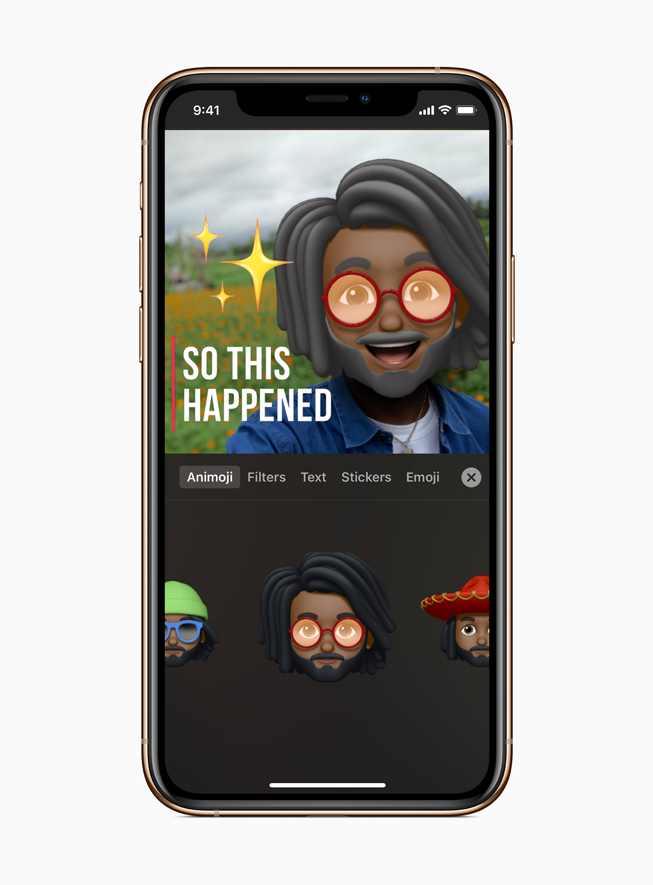 ????? Memoji ?????? ?? ????? Clips ??? iPhone 11 Pro.