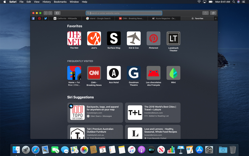 macOS Catalina’daki Safari’de Favoriler sayfas?.