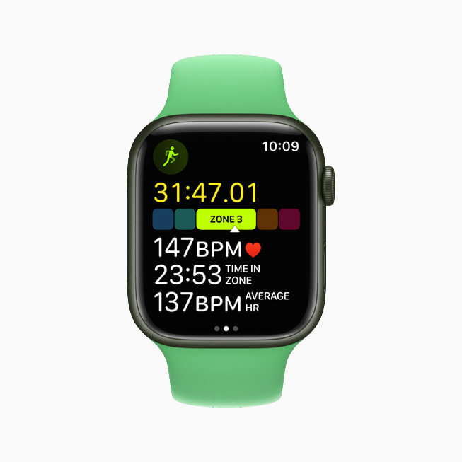Apple Watch Series 7, Kalp At?? H?z? B?lgeleri’ni g?steriyor.