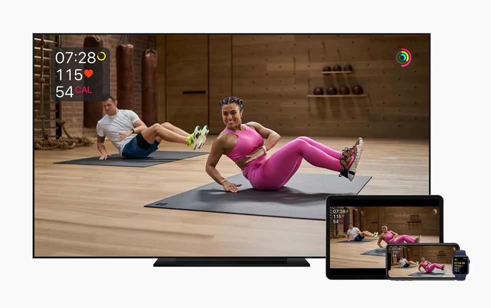 Apple TV’de Apple Fitness+ bisiklet antrenman?.