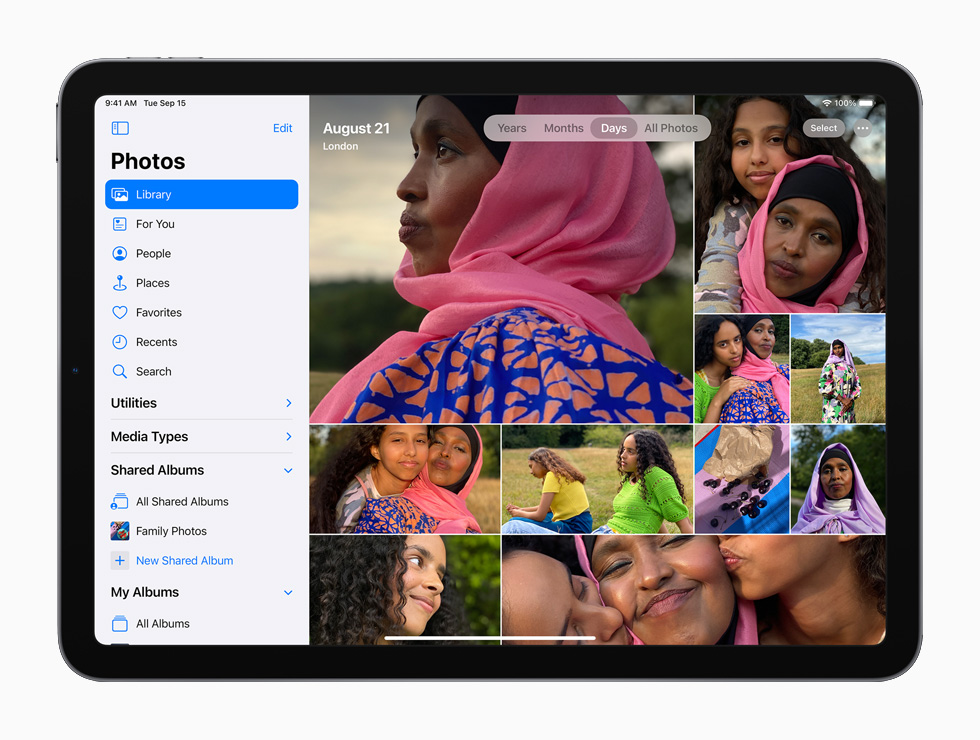 iPad’de iCloud Foto?raflar?. 