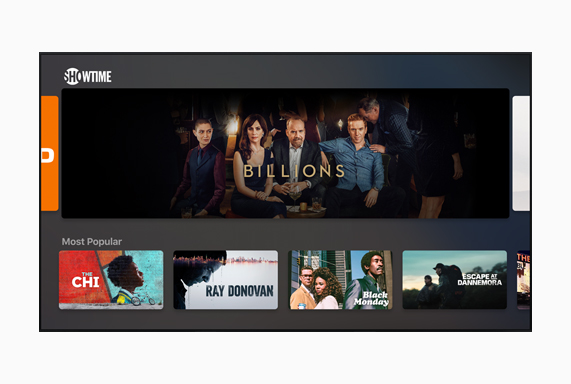 Showtime ekran? “Billions”? g?steriyor.