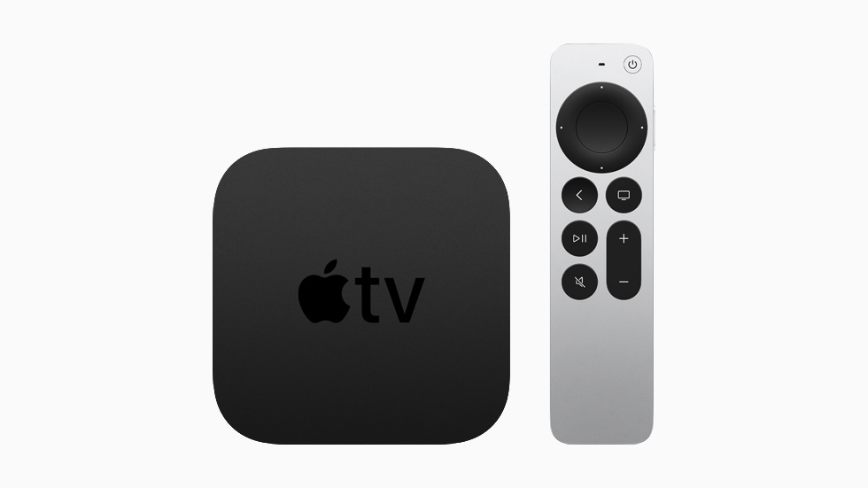 Apple TV Remote ?zellikli yeni Apple TV 4K.