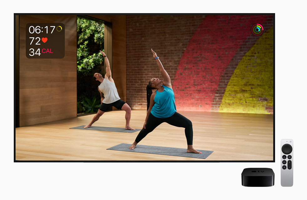 Apple Fitness+ Apple TV’de g?rüntüleniyor.