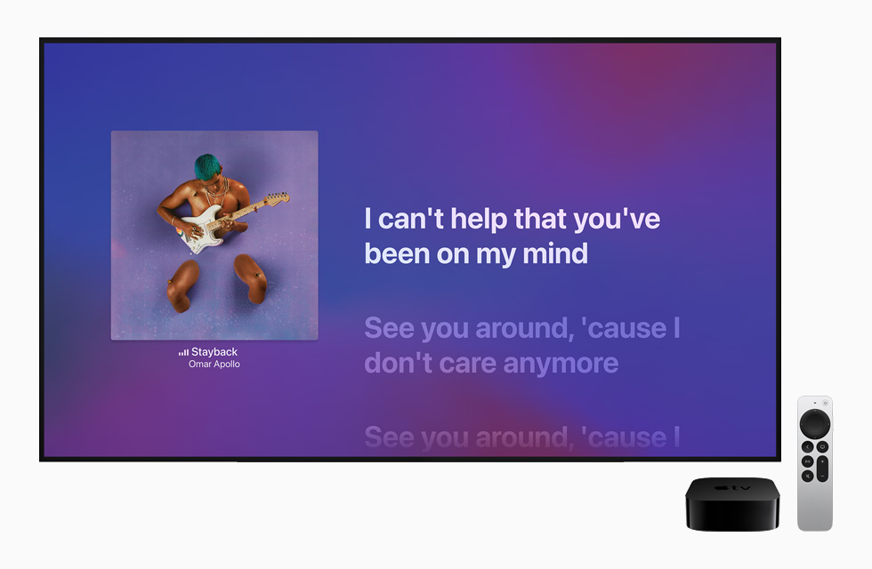 Apple Music Apple TV’de g?rüntüleniyor.