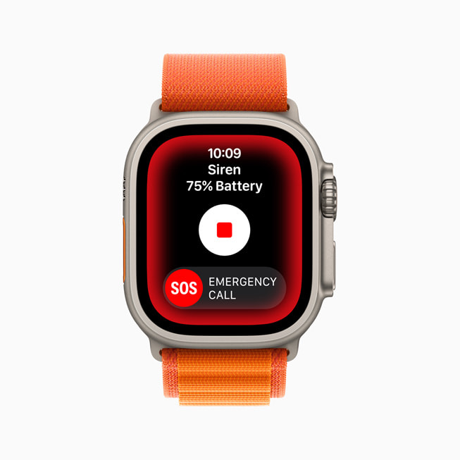 Apple?Watch?Ultra sesli siren ?zelli?ini g?steriyor.