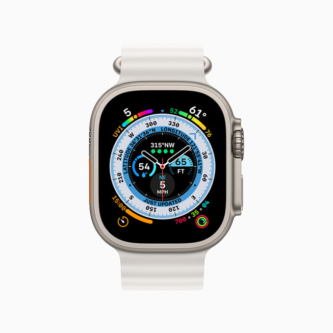 Apple?Watch?Ultra Yol Rehberi saat kadran?nda su komplikasyonlar?n? g?steriyor.