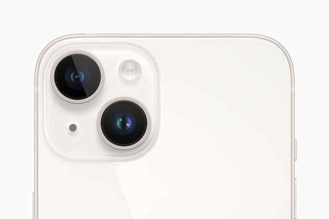 iPhone?14 ve iPhone?14?Plus’taki yeni 12?MP Ana kamera g?steriliyor.