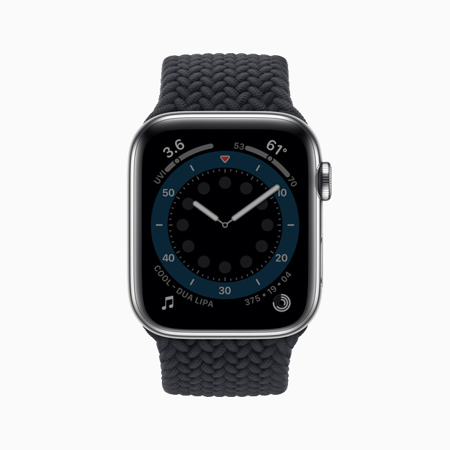 Apple Watch Series 6 的隨顯 Retina 顯示器。