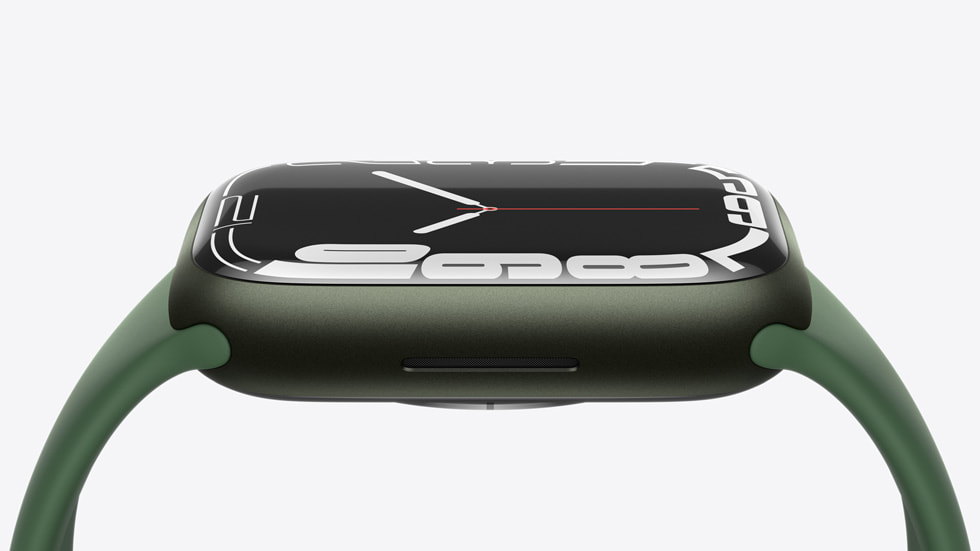 Apple Watch Series 7’nin yan k?sm? g?steriliyor.