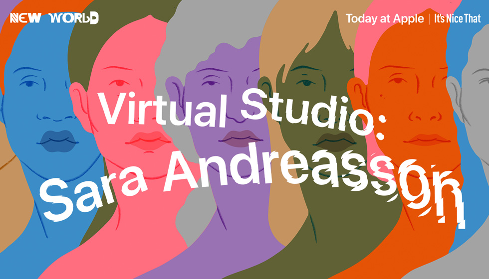 Sara Andreasson’un Today at Apple i?in düzenledi?i sanal etkinli?in ana ekran?.