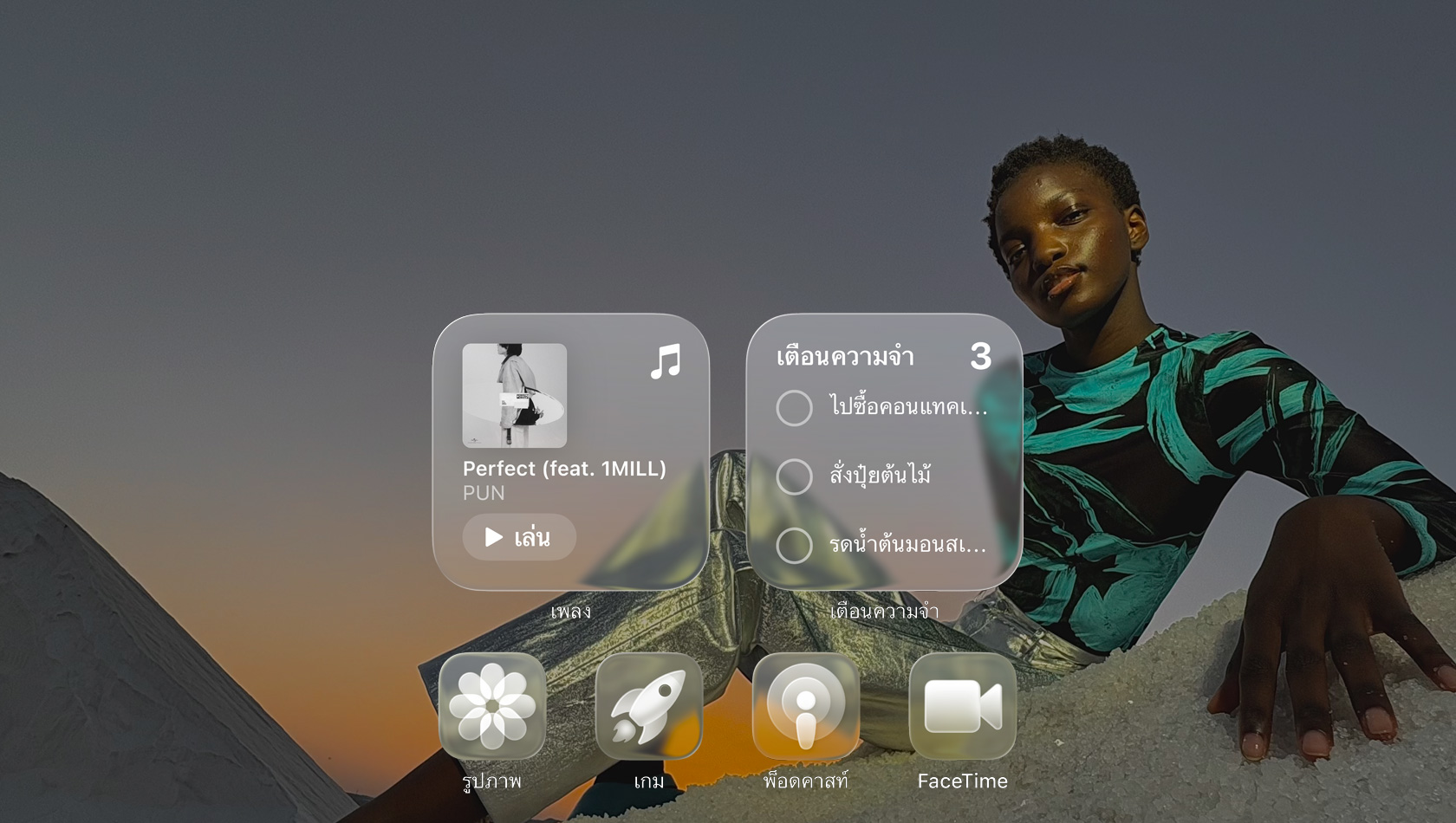 ???????? Liquid Glass ?????????????????? ???? Apple Music, ???????????, ??????, ???, ????????? ??? FaceTime ??????????????????????