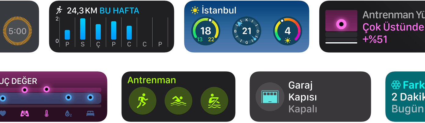 watchOS i?in yeni uygulama ara? tak?mlar?ndan bir se?ki